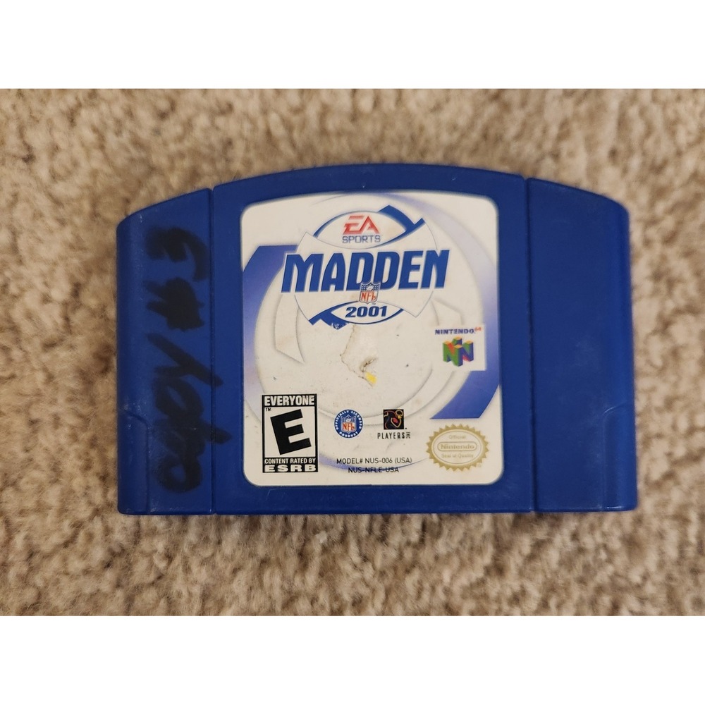 Madden NFL 2001 NINTENDO 64 N64 Game Tested